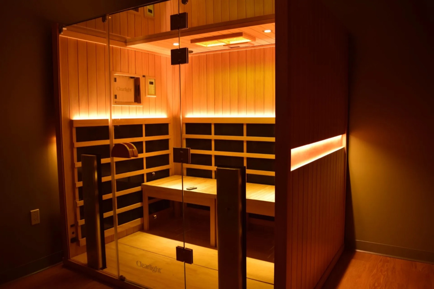 Infrared sauna at The Recovery Lounge